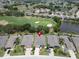 Aerial view showing home's location in a golf course community at 1013 Emerald Dunes Dr, Sun City Center, FL 33573