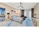 Spacious main bedroom with ensuite bathroom access and stylish decor at 6018 Kipps Colony E Dr, Gulfport, FL 33707