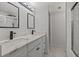 Updated bathroom with double vanity and quartz countertop at 12411 Titus Ct # 12411, Tampa, FL 33612