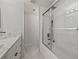 Updated bathroom with walk-in shower and soaking tub at 12411 Titus Ct # 12411, Tampa, FL 33612