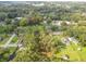 Aerial view showcasing lot's location amongst homes and mature trees at 7207 Westinghouse Ave, Tampa, FL 33619