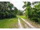 Wooded lot with a dirt driveway at 7813 Valrie Ln, Riverview, FL 33569