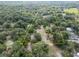 Aerial view showing a large lot with mature trees at 7813 Valrie Ln, Riverview, FL 33569