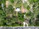 Aerial view of a land lot with houses nearby at 7813 Valrie Ln, Riverview, FL 33569