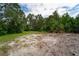 Partially cleared lot with mature trees at 7813 Valrie Ln, Riverview, FL 33569