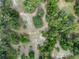 Aerial view of a vacant lot with pond view at 7813 Valrie Ln, Riverview, FL 33569