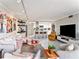 Open concept living room and kitchen, featuring modern decor at 4141 Bayshore Blvd # 1203, Tampa, FL 33611
