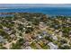 Aerial view of neighborhood with waterfront access at 401 Appian Ne Way, St Petersburg, FL 33704