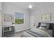 Cozy bedroom with twin bed and window at 6218 Bridleford Dr, Wesley Chapel, FL 33545