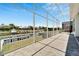 Spacious screened porch with water views and a grill at 5243 Wishing Arch Dr, Apollo Beach, FL 33572