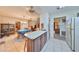 A cozy kitchen view showcasing tile floors and an eat-in counter at 12922 672 Hwy, Riverview, FL 33579