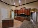 Modern kitchen with stainless steel appliances and granite counters at 614 Vintage Way, Brandon, FL 33511