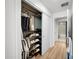 Organized closet with shoe and clothing storage at 1120 E Kennedy Blvd # 827, Tampa, FL 33602