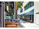 Outdoor patio area with tables and chairs at 1120 E Kennedy Blvd # 827, Tampa, FL 33602