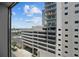 City view from window, showing building exterior and parking at 1120 E Kennedy Blvd # 827, Tampa, FL 33602