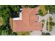 Bird's-eye view of a house with a large backyard at 614 Vintage Way, Brandon, FL 33511