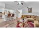 Spacious living room with hardwood floors and comfortable seating at 12711 Royal George Ave, Odessa, FL 33556