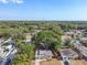 Aerial view showcasing a renovated home nestled in a quiet residential neighborhood at 5061 Jasmine Cir, St Petersburg, FL 33714
