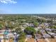 Aerial view of a single-Gathering home in a tree-lined residential neighborhood at 5061 Jasmine Cir, St Petersburg, FL 33714