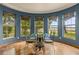 Bright dining room with bay window, seating for four, and water views at 803 Bayshore Blvd, Tampa, FL 33606