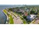 Aerial view of waterfront home, highlighting its prime location and surroundings at 803 Bayshore Blvd, Tampa, FL 33606