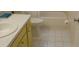 Clean bathroom with tub, toilet, and vanity at 6263 Green View Cir # 107, Sarasota, FL 34231