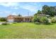 Well-maintained front yard with lush green grass and colorful landscaping that enhances the curb appeal of the home at 2115 Seagull Dr, Clearwater, FL 33764