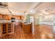 Updated kitchen, featuring granite countertops and wood cabinets at 2115 Seagull Dr, Clearwater, FL 33764