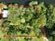 Aerial view of property lines and lot size at 3300 N Perry Ave, Tampa, FL 33603