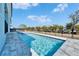 A beautiful swimming pool with a safety fence, perfect for enjoying warm days at 6542 Simone Shores Cir, Apollo Beach, FL 33572