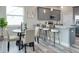 Kitchen dining area with round table and four chairs at 3431 Sheephead Dr, Hernando Beach, FL 34607