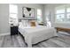 Main bedroom with king-size bed and calming decor at 3431 Sheephead Dr, Hernando Beach, FL 34607