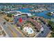Aerial view showing condo building, pool, parking and location at 1028 Apollo Beach Blvd # 27, Apollo Beach, FL 33572