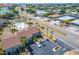 Aerial view of condo community showing location, pool, and parking at 1028 Apollo Beach Blvd # 27, Apollo Beach, FL 33572