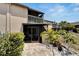 Private patio with pavers and landscaping at 1028 Apollo Beach Blvd # 27, Apollo Beach, FL 33572