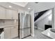 Stainless steel refrigerator in updated kitchen at 1028 Apollo Beach Blvd # 27, Apollo Beach, FL 33572