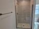 Spacious walk-in shower with glass enclosure at 36158 Welsh Glade Rd, Dade City, FL 33525