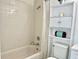 Clean and updated bathroom with shower/tub combo at 7112 Waterside Dr, Tampa, FL 33617