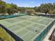 Aerial view of community tennis and pickleball courts at 3554 Deer Run S, Palm Harbor, FL 34684