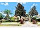 Charming home showcasing lush landscaping, palm trees, and a brick paved driveway at 1227 Toscano Dr, Trinity, FL 34655