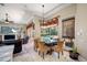Bright breakfast nook with pool view and access to the kitchen at 1227 Toscano Dr, Trinity, FL 34655