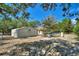 Detached garage with metal siding in the backyard at 13231 Snowy Plover Ave, Weeki Wachee, FL 34614