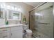 Clean bathroom with a large walk-in shower and white vanity at 2346 Nantucket Dr # 58, Sun City Center, FL 33573