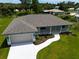Single-Gathering home with attached garage and landscaped yard at 9171 Prospect Ave, Englewood, FL 34224