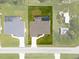 Aerial view showcasing a home's pool and location in neighborhood at 9171 Prospect Ave, Englewood, FL 34224