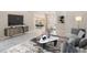 Bright living room showcases an open concept floor plan and modern decor that create a cozy atmosphere at 3501 Country Creek Ln, Valrico, FL 33596