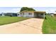 Single-wide manufactured home with carport and well-maintained lawn at 5353 Comanche St, Zephyrhills, FL 33542