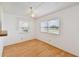Simple dining room with light wood floors at 5353 Comanche St, Zephyrhills, FL 33542
