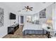 Large main bedroom with en suite bathroom and plenty of light at 805 Woodcarver Ln, Brandon, FL 33510