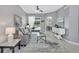 Open concept living room with access to kitchen and dining areas at 805 Woodcarver Ln, Brandon, FL 33510